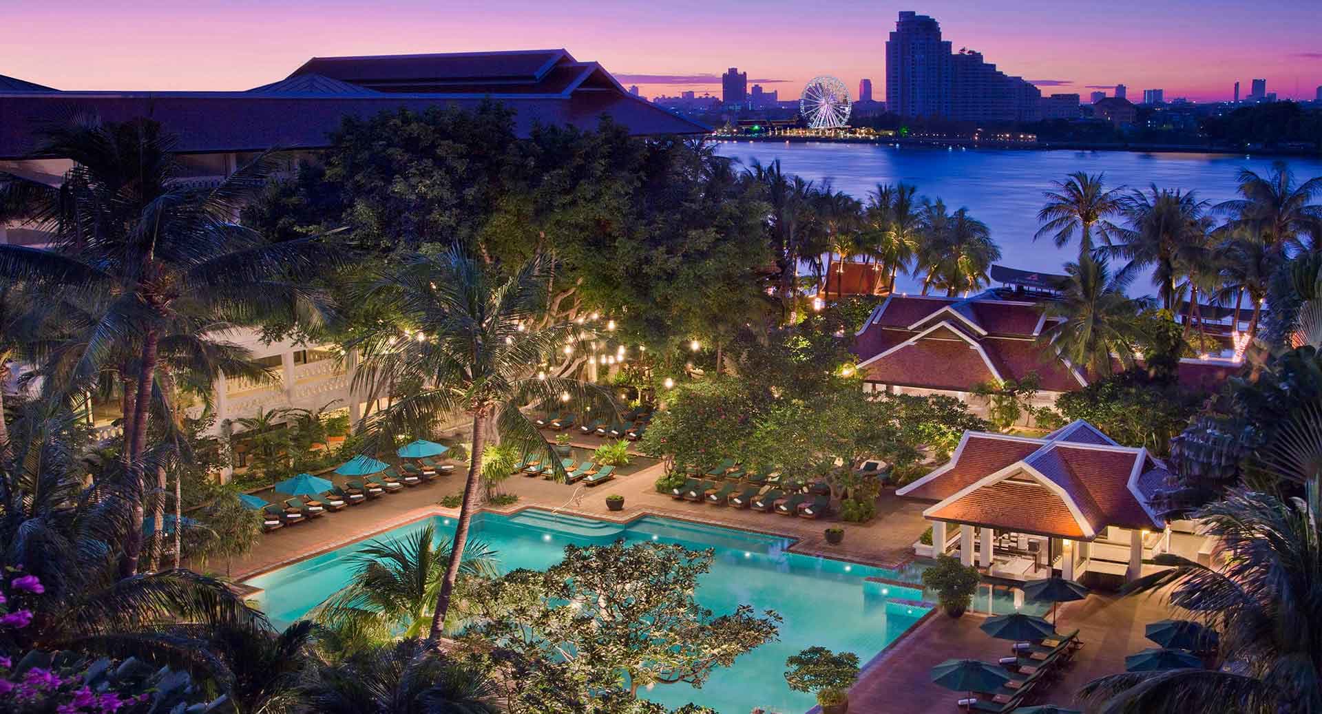 From the sky nightview Anantara